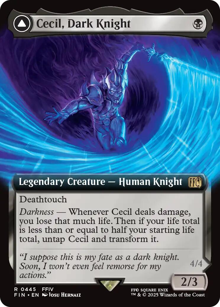 Cecil, Dark Knight // Cecil, Redeemed Paladin (Extended Art) [FINAL FANTASY] | Webway Games