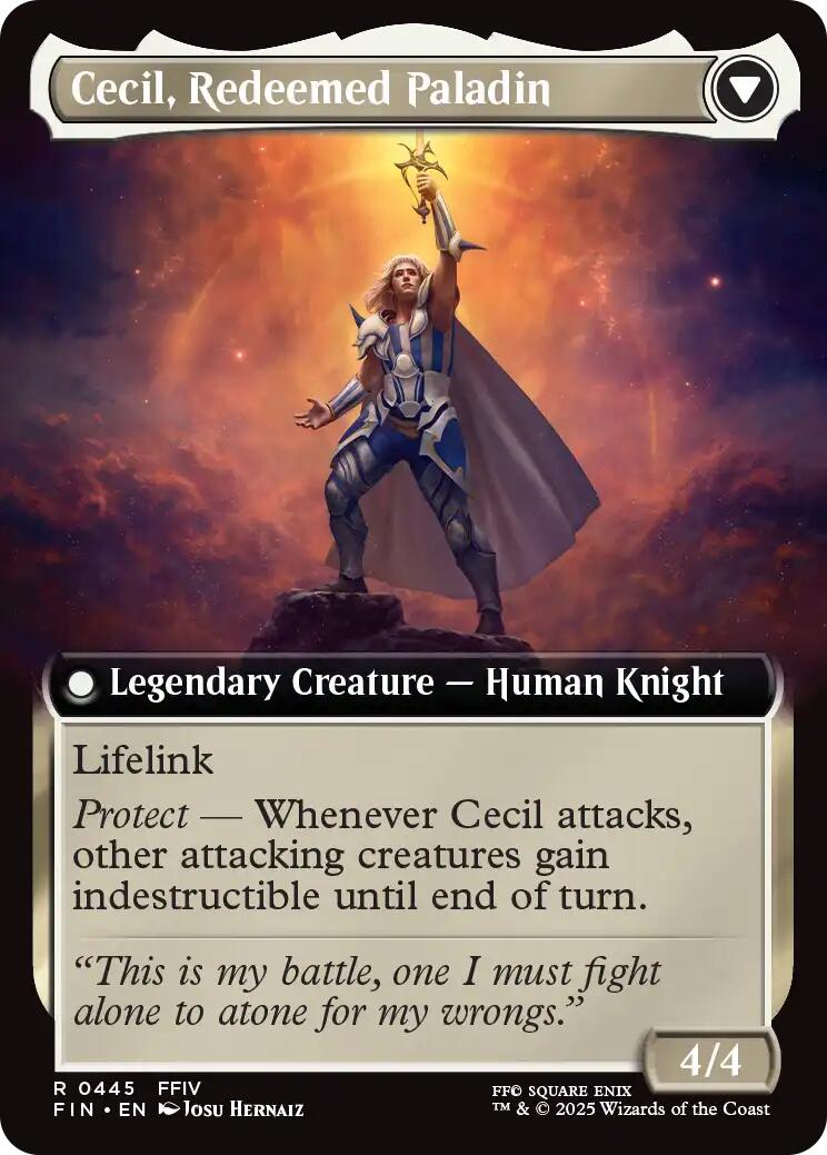 Cecil, Dark Knight // Cecil, Redeemed Paladin (Extended Art) [FINAL FANTASY] | Webway Games
