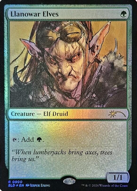 Llanowar Elves (0800) (Rainbow Foil) [Secret Lair Drop Series] | Webway Games