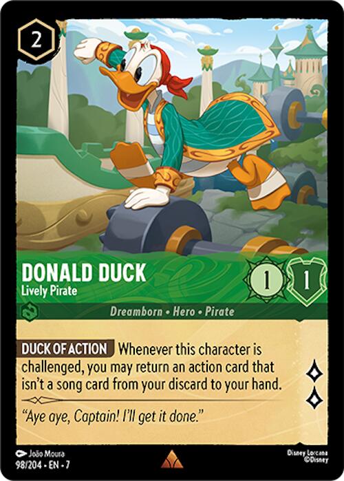 Donald Duck - Lively Pirate (98/204) [Archazia's Island] | Webway Games