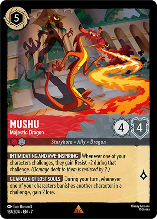 Mushu - Majestic Dragon (137/204) [Archazia's Island] | Webway Games