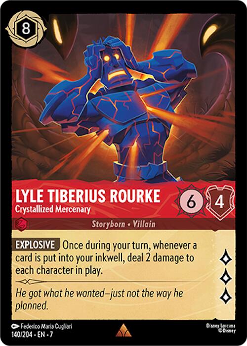 Lyle Tiberius Rourke - Crystallized Mercenary (140/204) [Archazia's Island] | Webway Games