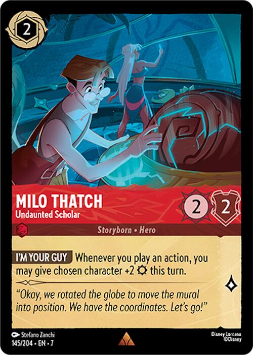 Milo Thatch - Undaunted Scholar (145/204) [Archazia's Island] | Webway Games