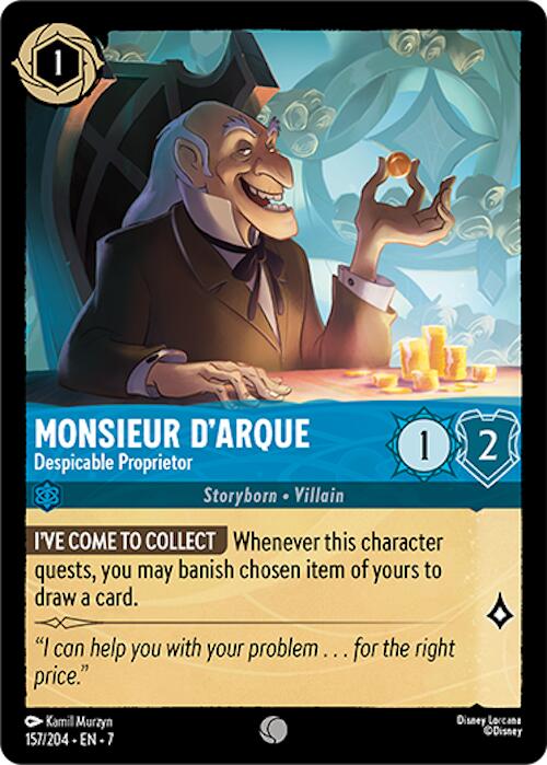 Monsieur D'Arque - Despicable Proprietor (157/204) [Archazia's Island] | Webway Games
