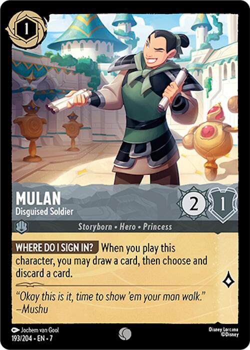 Mulan - Disguised Soldier (193/204) [Archazia's Island] | Webway Games