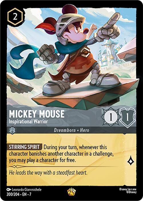 Mickey Mouse - Inspirational Warrior (200/204) [Archazia's Island] | Webway Games