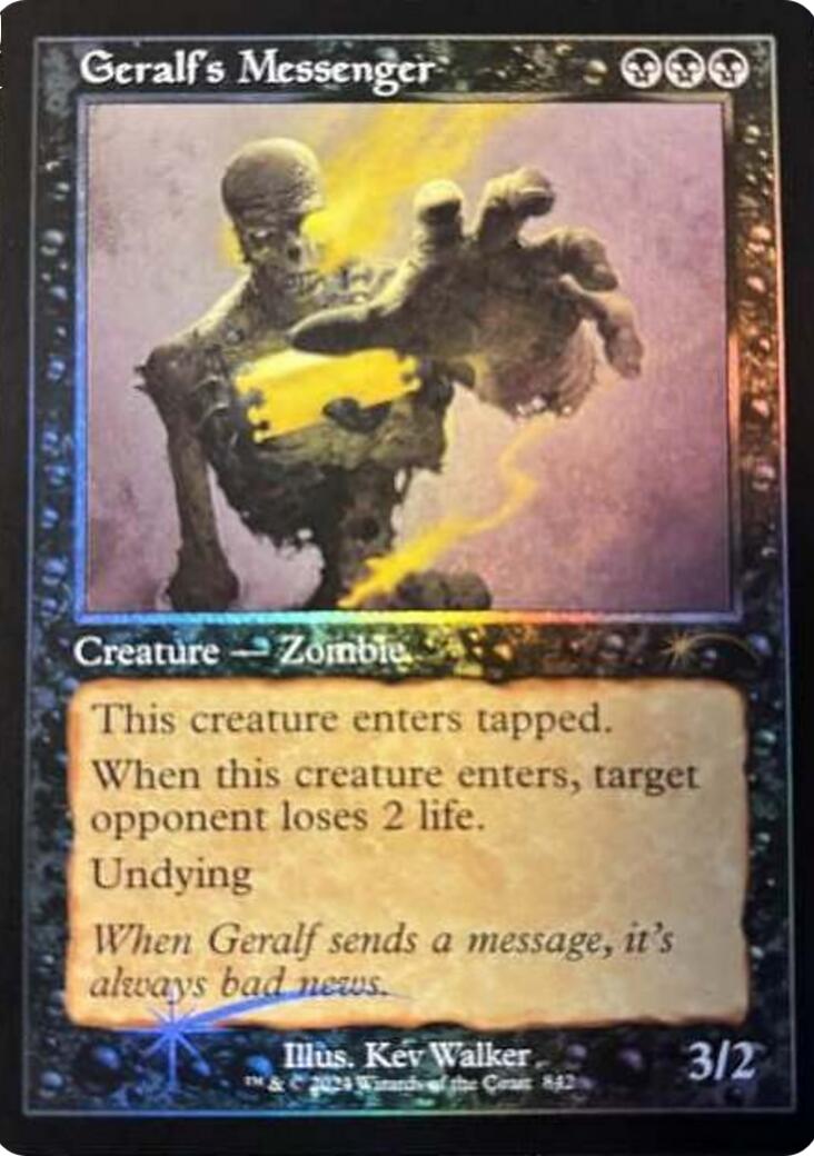 Geralf's Messenger (842) (Retro Frame) [Secret Lair Drop Series] | Webway Games