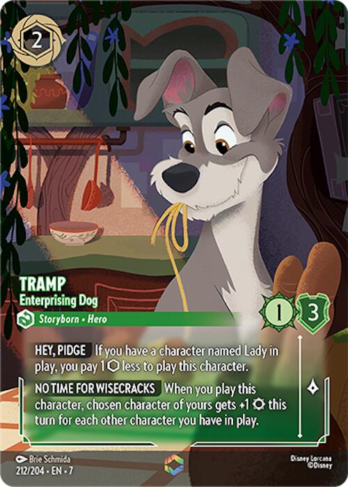 Tramp - Enterprising Dog (Enchanted) (212/204) [Archazia's Island] | Webway Games