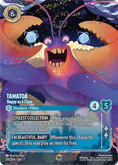 Tamatoa - Happy as a Clam (Enchanted) (219/204) [Archazia's Island] | Webway Games