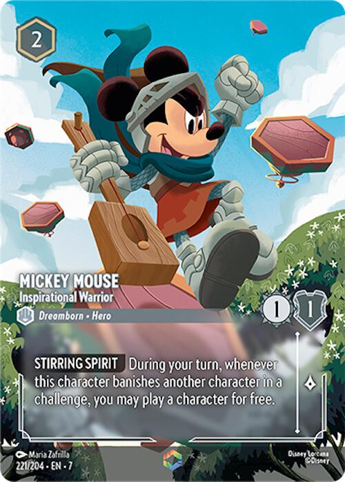 Mickey Mouse - Inspirational Warrior (Enchanted) (221/204) [Archazia's Island] | Webway Games