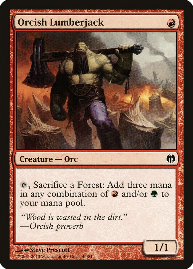 Orcish Lumberjack [Duel Decks: Heroes vs. Monsters] | Webway Games