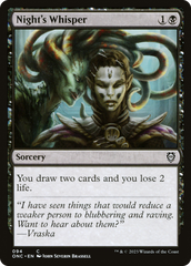 Night's Whisper [Phyrexia: All Will Be One Commander] | Webway Games