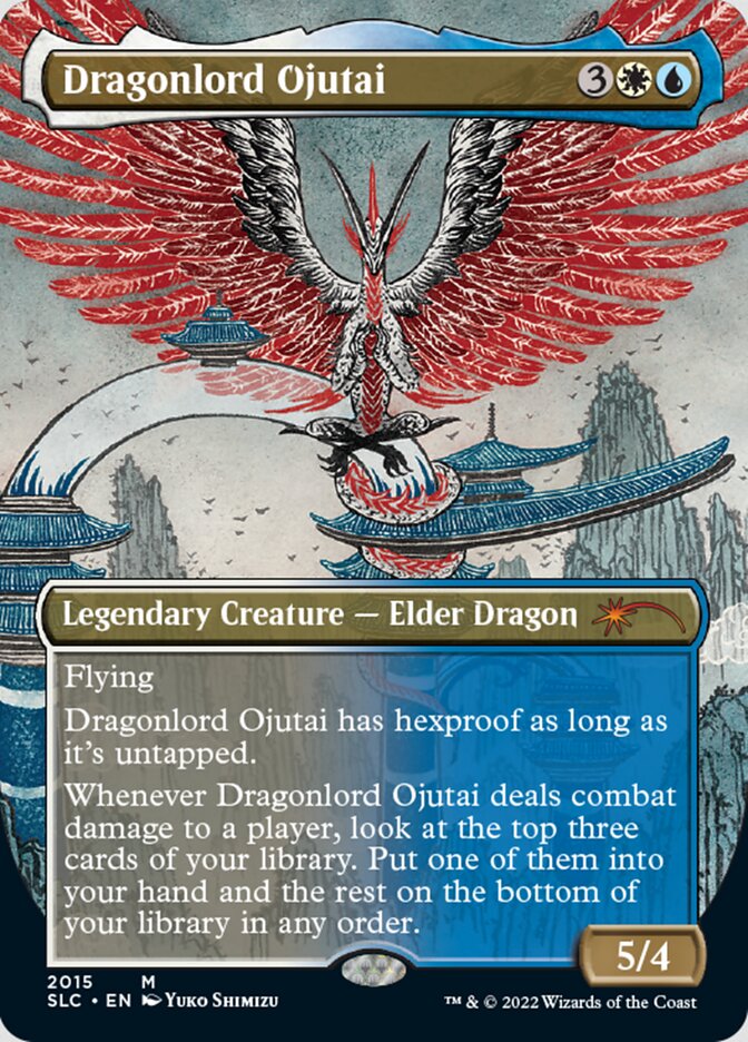 Dragonlord Ojutai (Borderless) [Secret Lair Countdown Kit] | Webway Games