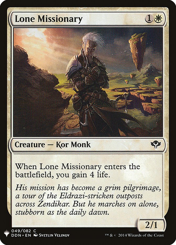Lone Missionary [Mystery Booster] | Webway Games