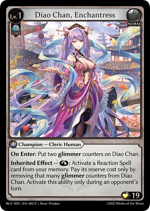 Diao Chan, Enchantress (002) [Diao Chan Re: Collection, Idyll Corsage] | Webway Games