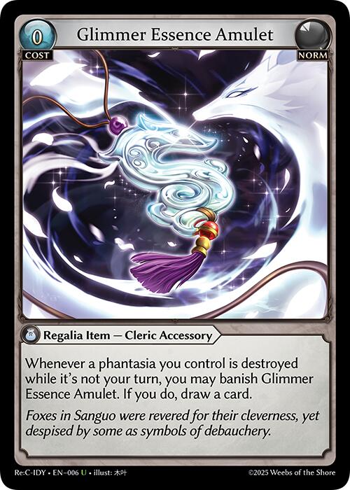 Glimmer Essence Amulet (006) [Diao Chan Re: Collection, Idyll Corsage] | Webway Games