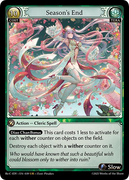 Season's End (CSR) (039) [Diao Chan Re: Collection, Idyll Corsage] | Webway Games