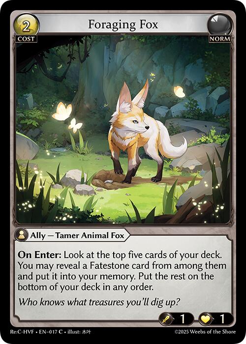 Foraging Fox (017) [Guo Jia Re: Collection, Heaven's Favored] | Webway Games