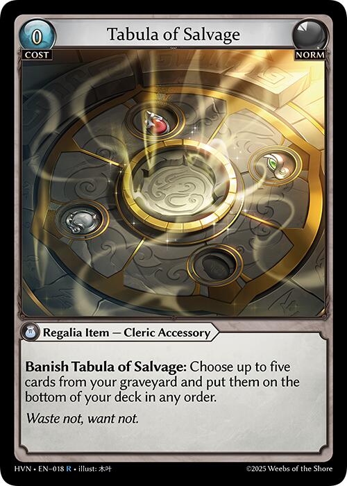 Tabula of Salvage (018) [Abyssal Heaven] | Webway Games