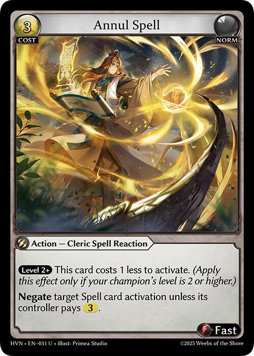 Annul Spell (031) [Abyssal Heaven] | Webway Games