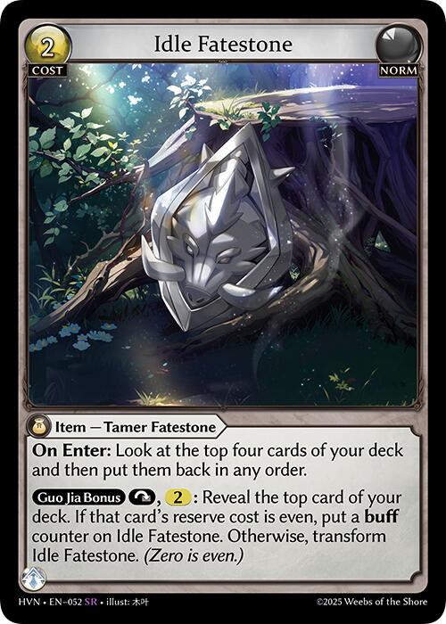 Idle Fatestone // Bolstered Boar (052) [Abyssal Heaven] | Webway Games