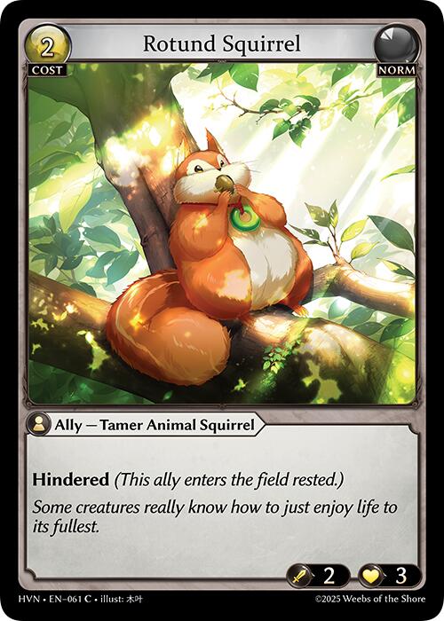 Rotund Squirrel (061) [Abyssal Heaven] | Webway Games