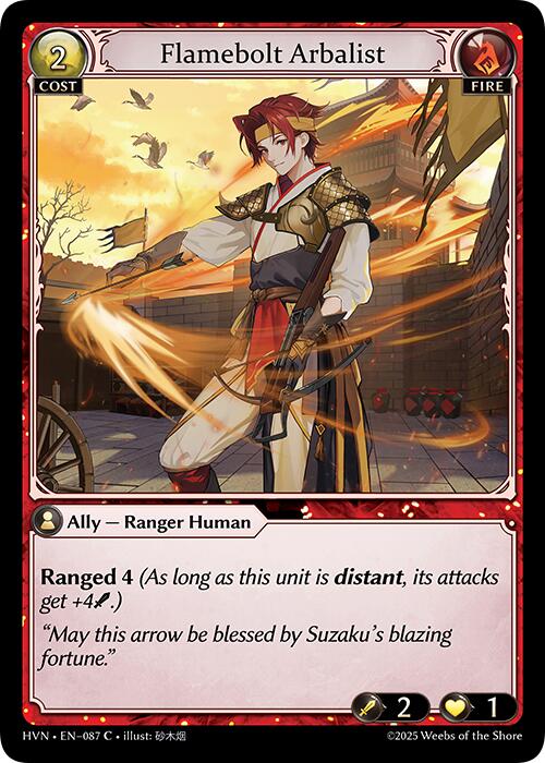 Flamebolt Arbalist (087) [Abyssal Heaven] | Webway Games