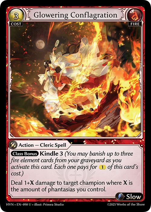 Glowering Conflagration (090) [Abyssal Heaven] | Webway Games