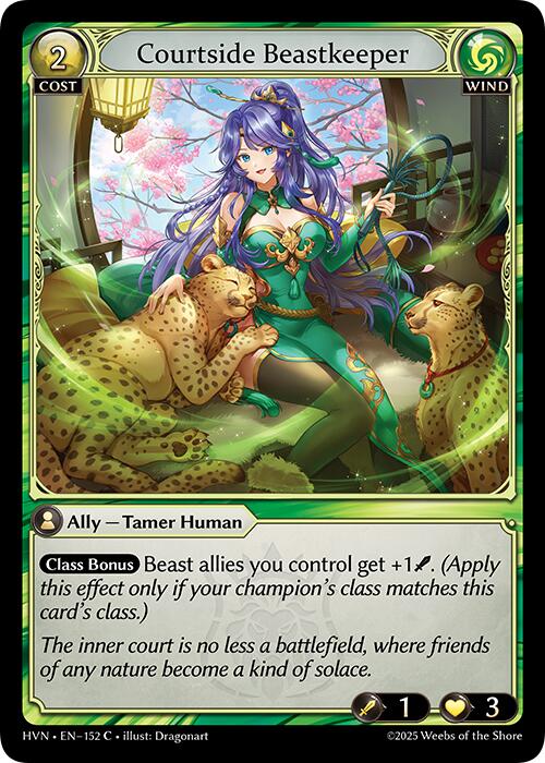 Courtside Beastkeeper (152) [Abyssal Heaven] | Webway Games
