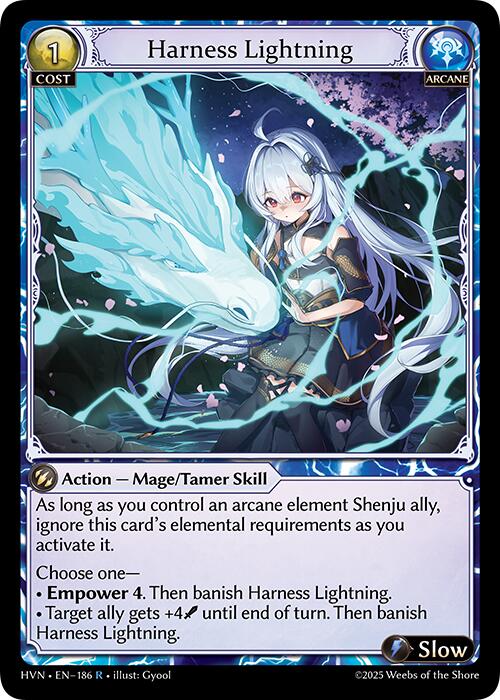 Harness Lightning (186) [Abyssal Heaven] | Webway Games
