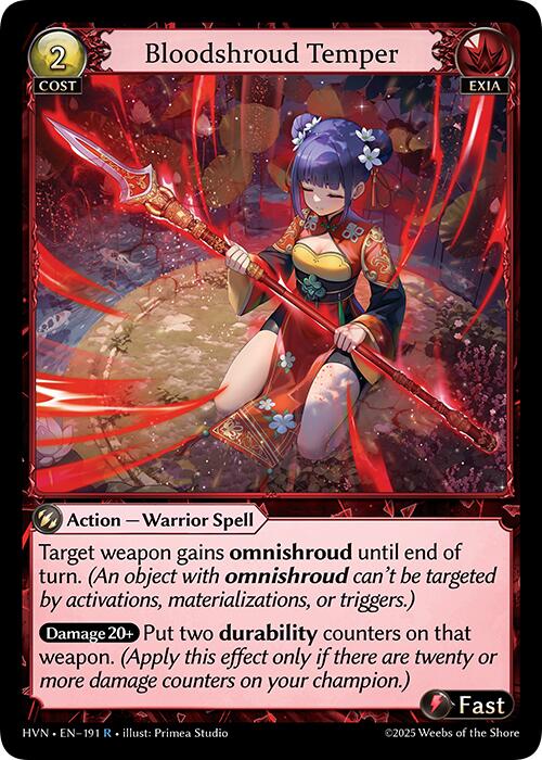Bloodshroud Temper (191) [Abyssal Heaven] | Webway Games