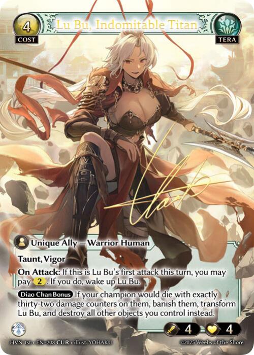 Lu Bu, Indomitable Titan (CUR) (208) [Abyssal Heaven] | Webway Games