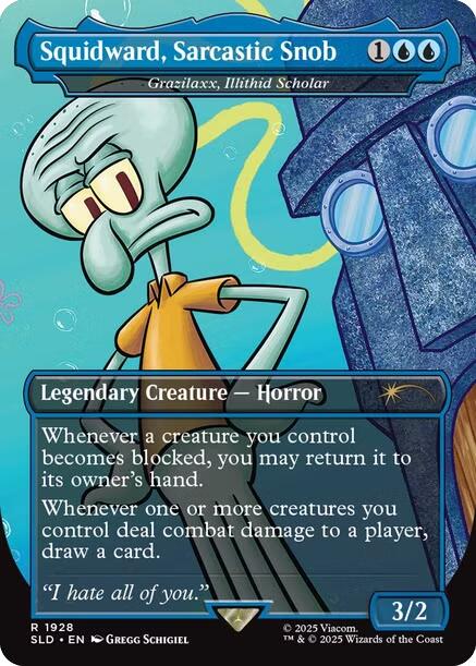 Squidward, Sarcastic Snob - Grazilaxx, Illithid Scholar [Secret Lair Drop Series] | Webway Games