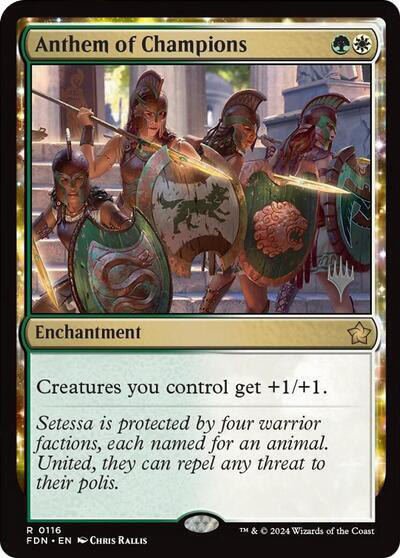 Anthem of Champions (Promo Pack) [Foundations Promos] | Webway Games