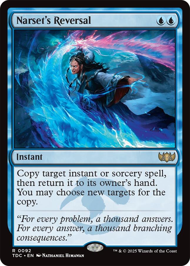 Narset's Reversal [Tarkir: Dragonstorm Commander] | Webway Games
