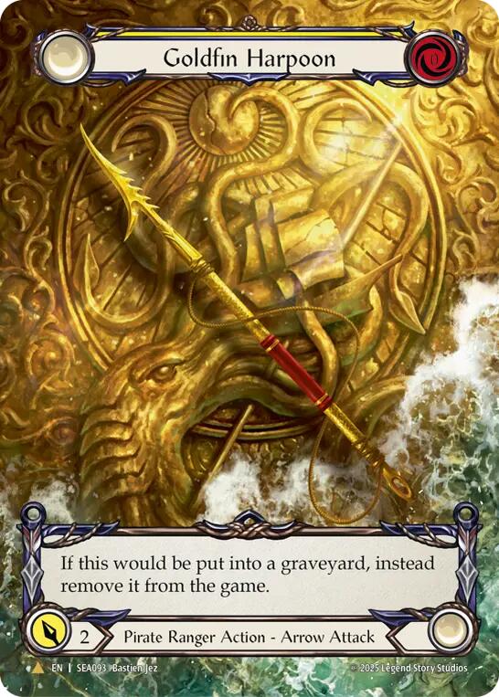 Goldfin Harpoon (Marvel) (Golden) [SEA093] (High Seas)  Cold Foil | Webway Games