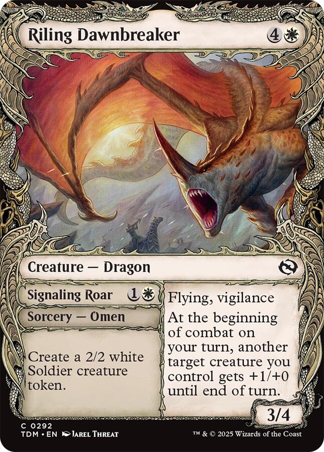 Riling Dawnbreaker (Showcase) [Tarkir: Dragonstorm] | Webway Games