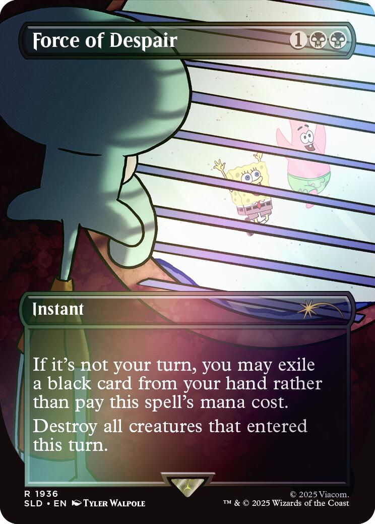 Force of Despair (Rainbow Foil) [Secret Lair Drop Series] | Webway Games