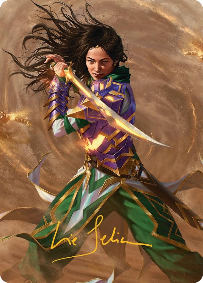 Descendant of Storms Art Card (2/54) (Gold-Stamped Signature) [Tarkir: Dragonstorm Art Series] | Webway Games