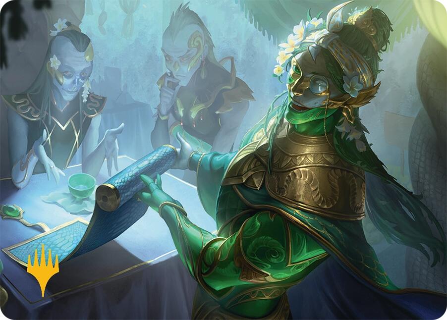 Sibsig Appraiser Art Card (8/54) (Gold-Stamped Signature) [Tarkir: Dragonstorm Art Series] | Webway Games