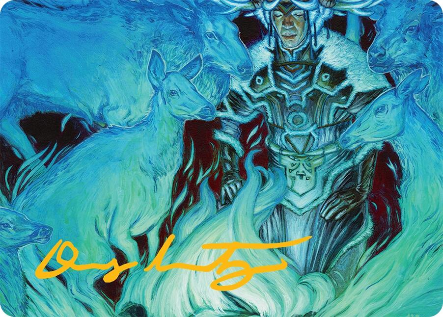 Unending Whisper Art Card (9/54) (Gold-Stamped Signature) [Tarkir: Dragonstorm Art Series] | Webway Games