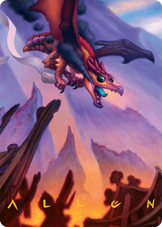 Scavenger Regent Art Card (45/54) (Gold-Stamped Signature) [Tarkir: Dragonstorm Art Series] | Webway Games