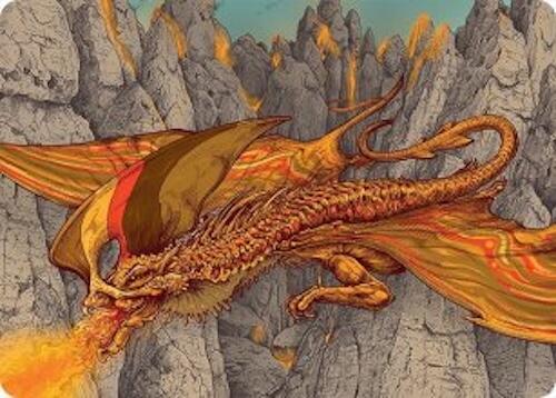 Magmatic Hellkite Art Card (34/54) [Tarkir: Dragonstorm Art Series] | Webway Games
