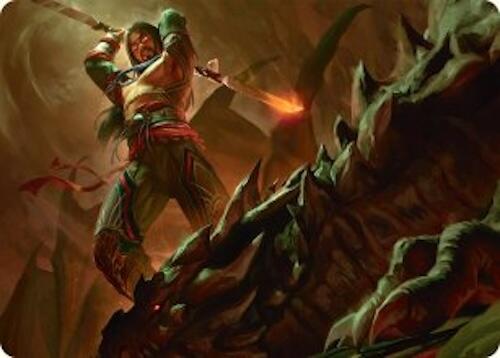 Sarkhan's Resolve Art Card (18/54) [Tarkir: Dragonstorm Art Series] | Webway Games