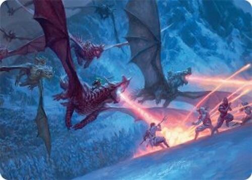 Dragonback Assault Art Card (22/54) [Tarkir: Dragonstorm Art Series] | Webway Games