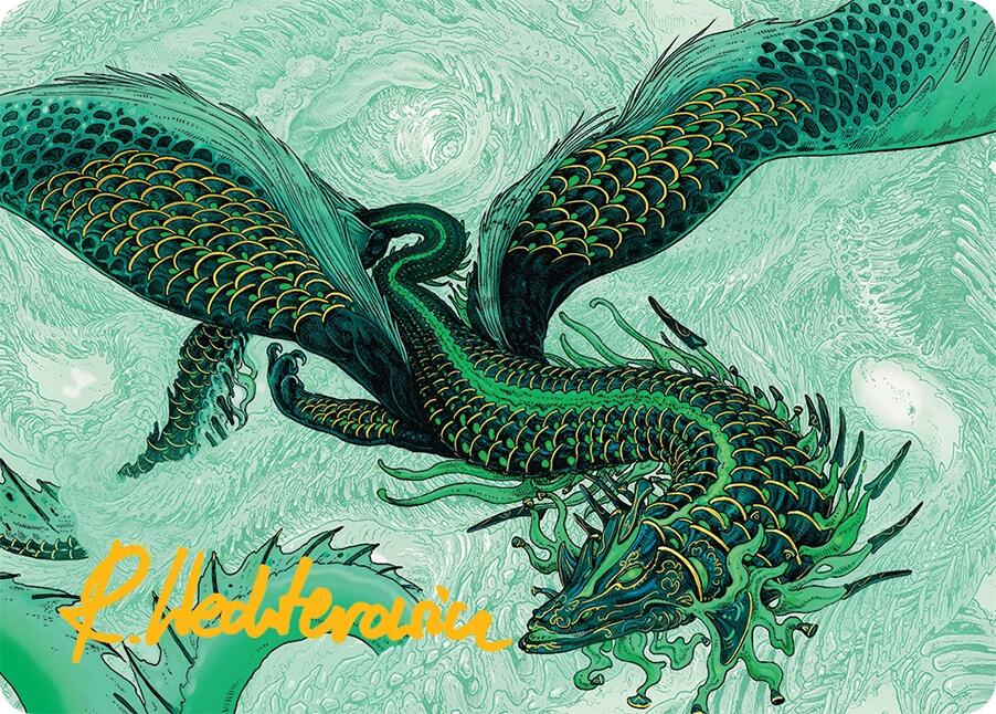 Teval, Arbiter of Virtue Art Card (38/54) (Gold-Stamped Signature) [Tarkir: Dragonstorm Art Series] | Webway Games