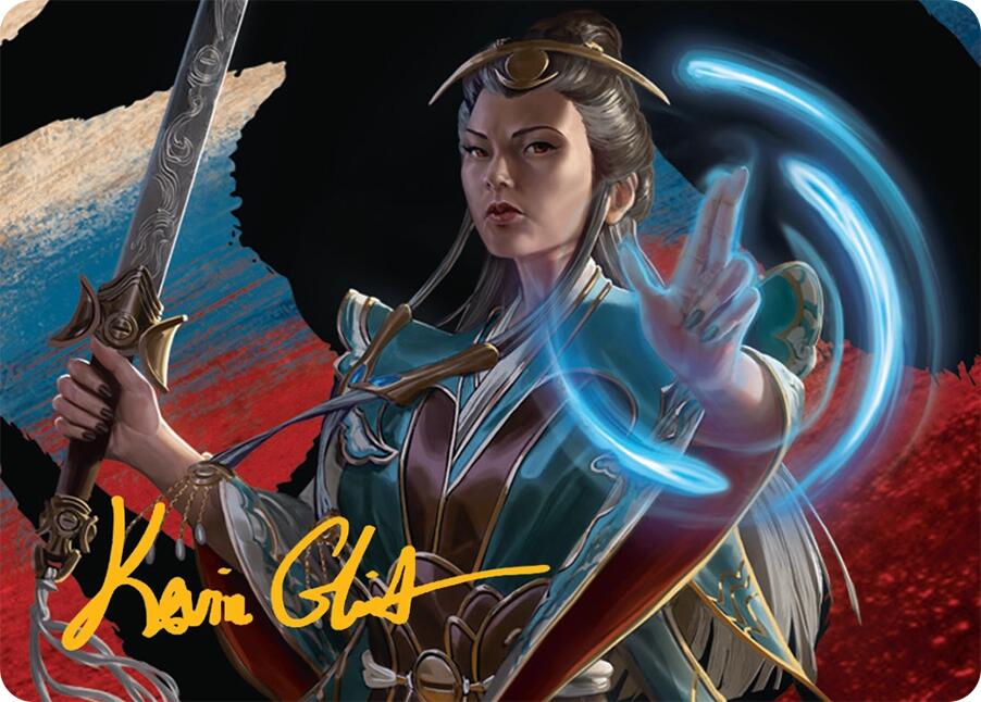 Narset, Jeskai Waymaster Art Card (44/54) (Gold-Stamped Signature) [Tarkir: Dragonstorm Art Series] | Webway Games