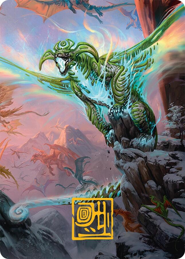 Ureni of the Unwritten Art Card (51/54) (Gold-Stamped Signature) [Tarkir: Dragonstorm Art Series] | Webway Games