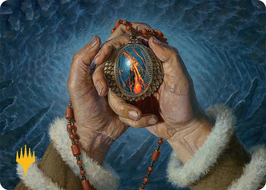 Mox Jasper Art Card (28/54) (Gold-Stamped) [Tarkir: Dragonstorm Art Series] | Webway Games