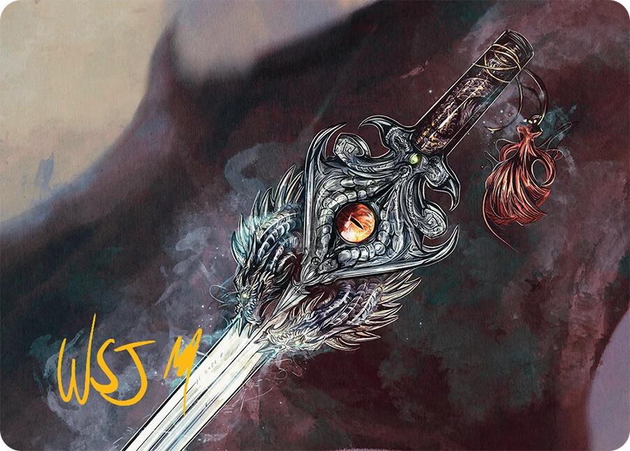 Dragonfire Blade Art Card (40/54) (Gold-Stamped Signature) [Tarkir: Dragonstorm Art Series] | Webway Games